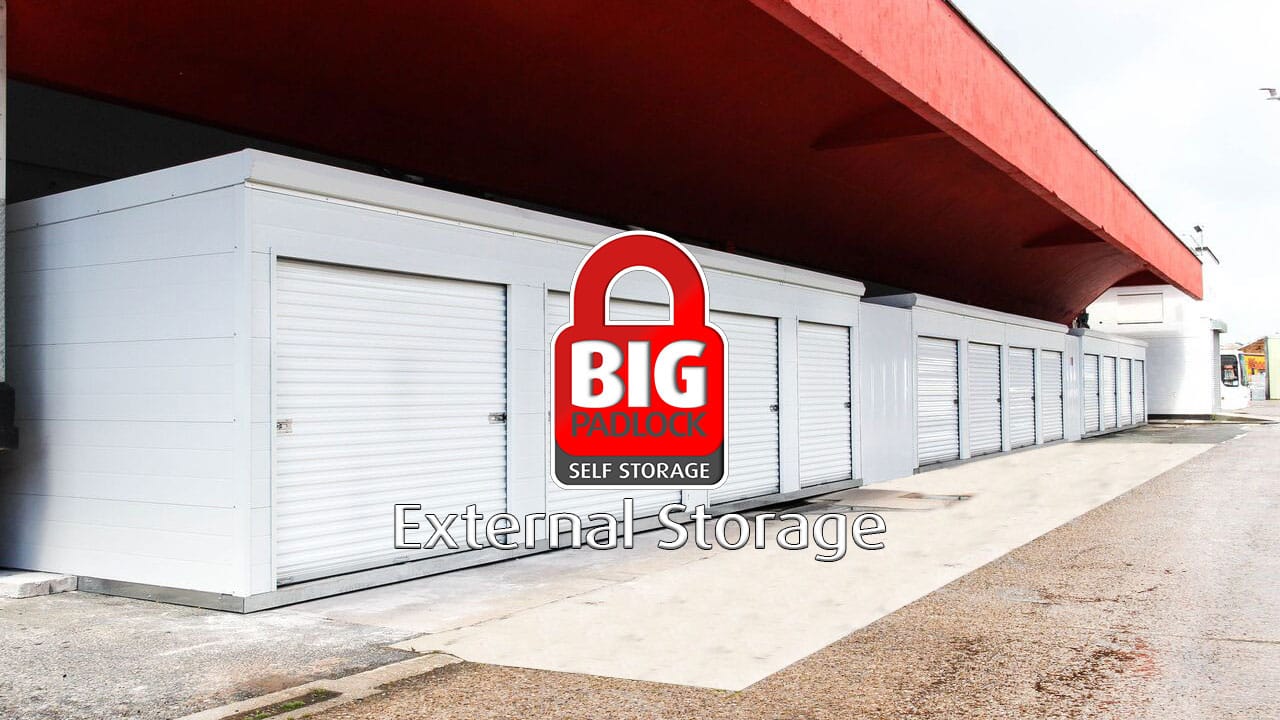 Big Padlock External Storage in Aberdare, Ayr, Cardiff, Dartford, Halifax, Huyton, Liverpool, Wirral and Wrexham